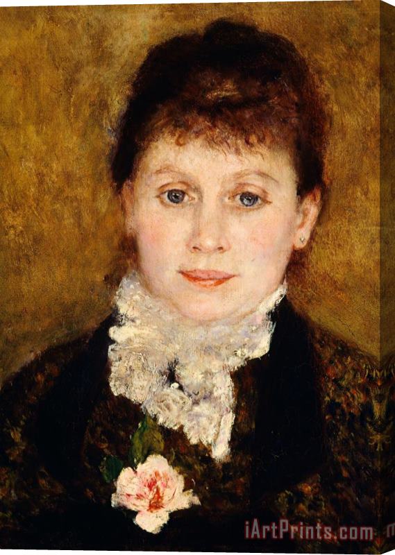 Pierre Auguste Renoir Portrait Of Woman Stretched Canvas Painting / Canvas Art