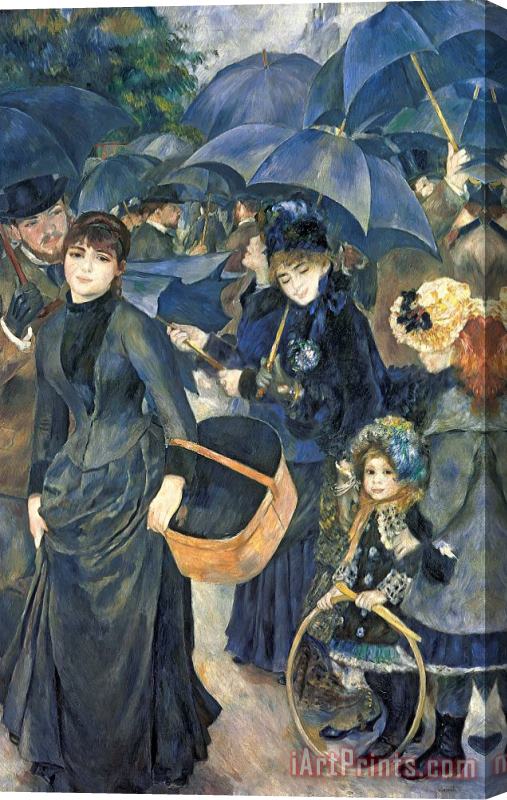 Pierre Auguste Renoir The Umbrellas Stretched Canvas Painting / Canvas Art