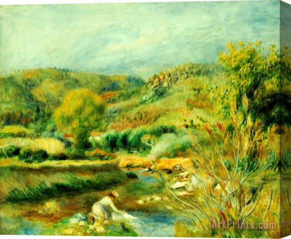 Pierre Auguste Renoir The Washerwoman Stretched Canvas Print / Canvas Art