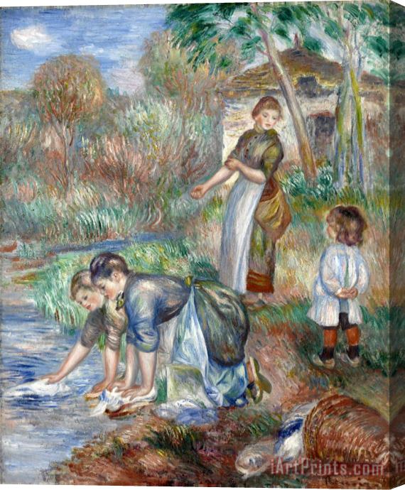 Pierre Auguste Renoir Washerwomen Stretched Canvas Print / Canvas Art