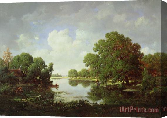 Pierre Etienne Theodore Rousseau Early Summer Afternoon Stretched Canvas Print / Canvas Art