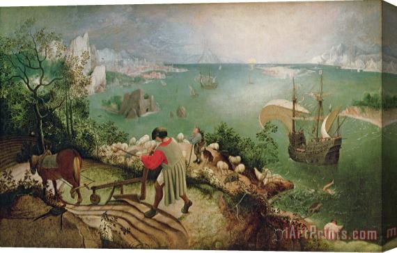 Pieter the Elder Bruegel Landscape with the Fall of Icarus Stretched Canvas Print / Canvas Art