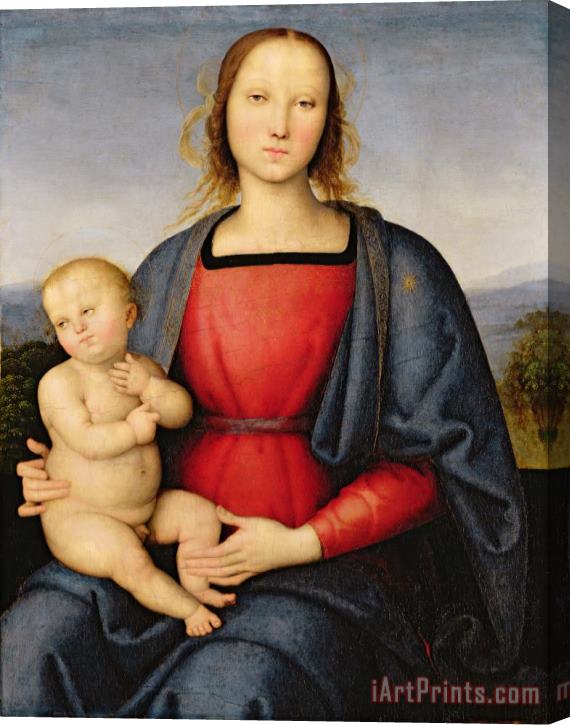Pietro Perugino Madonna and Child Stretched Canvas Painting / Canvas Art