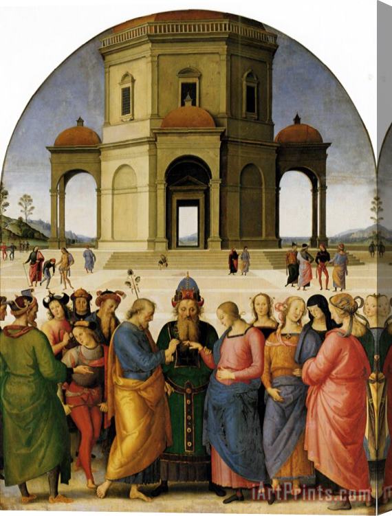 Pietro Perugino Marriage of The Virgin Stretched Canvas Print / Canvas Art