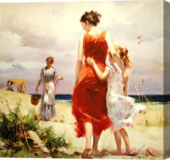 Pino Daeni Breezy Day Stretched Canvas Painting / Canvas Art