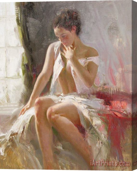 Pino Daeni Demure Stretched Canvas Painting / Canvas Art