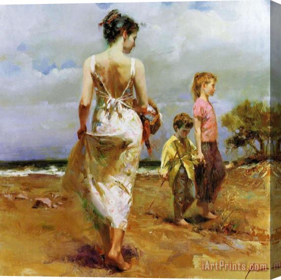 Pino Daeni Mediterranean Breeze Stretched Canvas Painting / Canvas Art