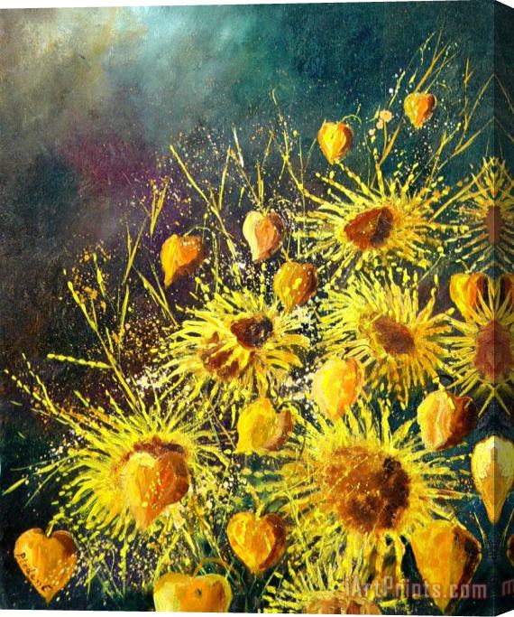 Pol Ledent Sunflowers Stretched Canvas Print / Canvas Art