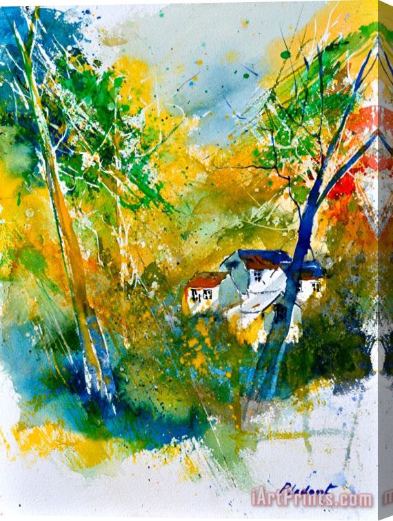 Pol Ledent Watercolor 115021 Stretched Canvas Print / Canvas Art