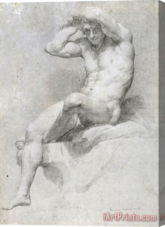 Pompeo Batoni Academic Nude Stretched Canvas Print / Canvas Art