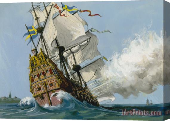 Ralph Bruce The Swedish Warship Vasa Stretched Canvas Print / Canvas Art
