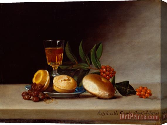 Raphaelle Peale Still Life with a Wine Glass Stretched Canvas Print / Canvas Art