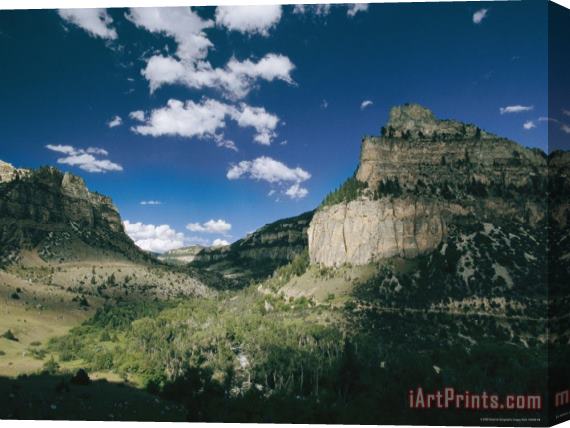 Raymond Gehman A View of Cliffs From The Cloud Peak Skyway Stretched Canvas Print / Canvas Art