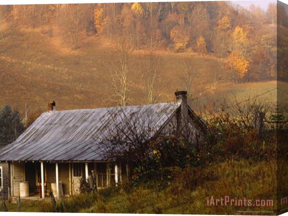 Raymond Gehman Farm House Near Volney Virginia in Central Appalachia Stretched Canvas Print / Canvas Art