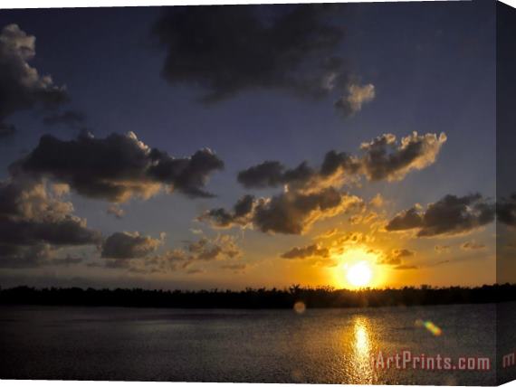 Raymond Gehman The Sun Setting Over The Intracoastal Waterway Stretched Canvas Print / Canvas Art