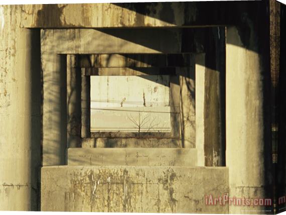 Raymond Gehman The Underneath Side of The James River Bridge Stretched Canvas Print / Canvas Art