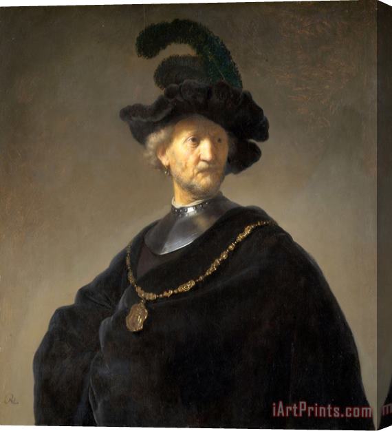Rembrandt Harmensz van Rijn Old Man with a Gold Chain Stretched Canvas Print / Canvas Art