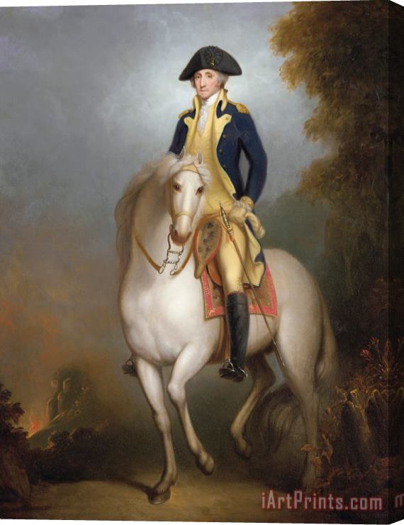 Rembrandt Peale Equestrian portrait of George Washington Stretched Canvas Painting / Canvas Art