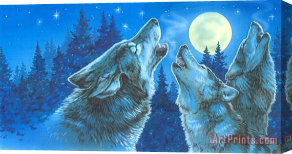 Richard De Wolfe Moon Song Stretched Canvas Painting / Canvas Art
