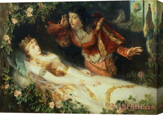Richard Eisermann Sleeping Beauty Stretched Canvas Painting / Canvas Art