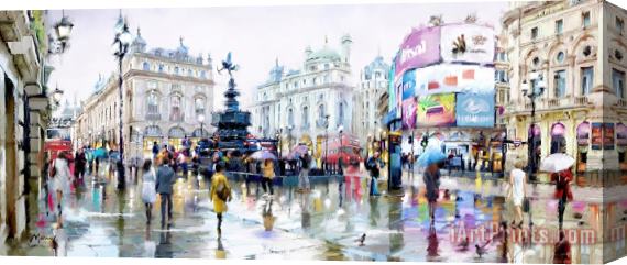Richard Macneil Piccadilly Circus Stretched Canvas Print / Canvas Art