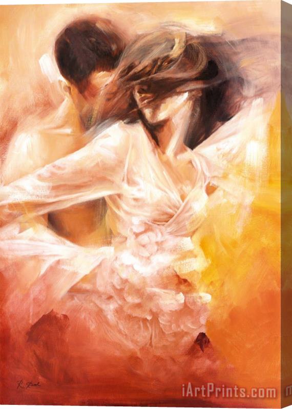 Robert Duval Emotional Dance Stretched Canvas Print / Canvas Art