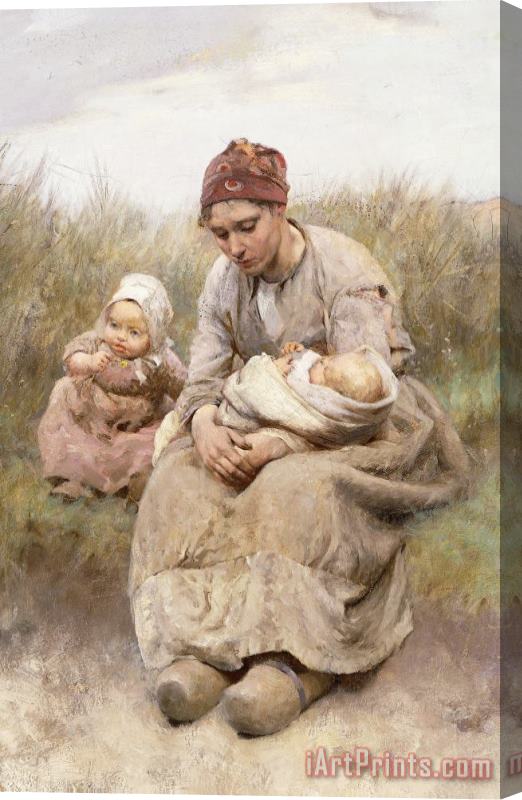 Robert McGregor Mother And Child Stretched Canvas Painting / Canvas Art