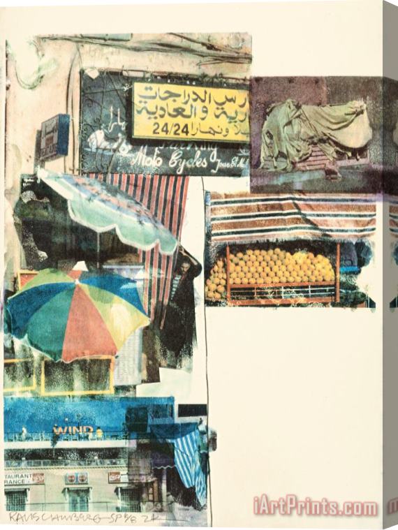 Robert Rauschenberg Flaps (from The Marrakitch Series), 2000 Stretched Canvas Print / Canvas Art