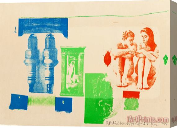 Robert Rauschenberg Romances (myth), 1977 Stretched Canvas Print / Canvas Art