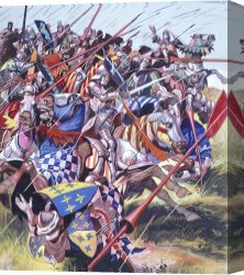 Agincourt The Impossible Victory 25 October 1415 Canvas Prints - Agincourt The Impossible Victory 25 October 1415 by Ron Embleton
