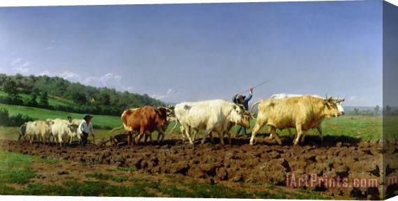 Rosa Bonheur Ploughing in Nivernais Stretched Canvas Print / Canvas Art