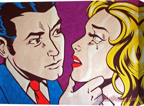 Roy Lichtenstein Emulation Stretched Canvas Painting / Canvas Art
