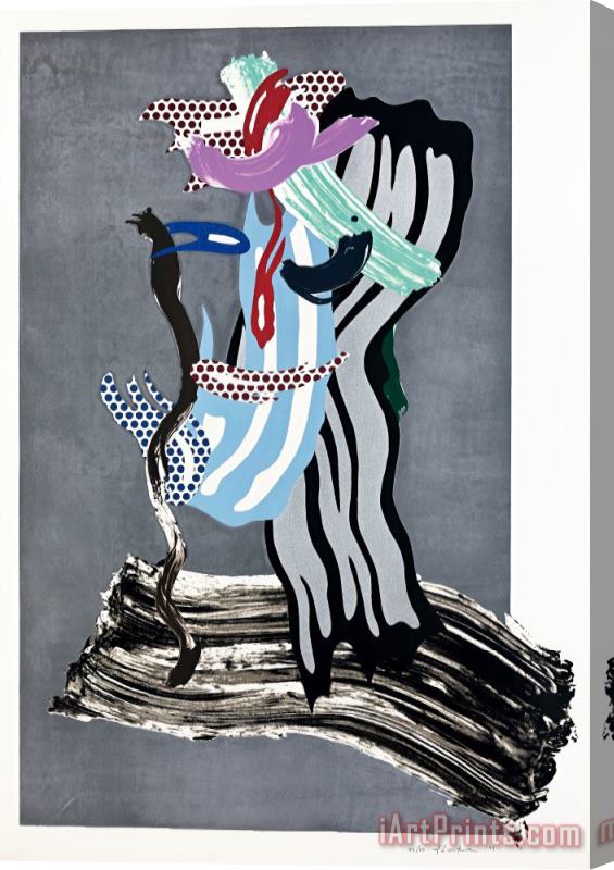 Roy Lichtenstein Grandpa, From Brushstrokes Figure Series, 1989 Stretched Canvas Painting / Canvas Art