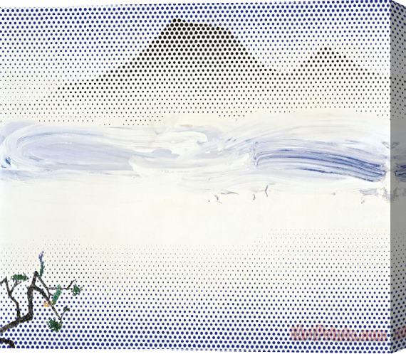 Roy Lichtenstein Landscape in Fog 1996 Stretched Canvas Painting / Canvas Art
