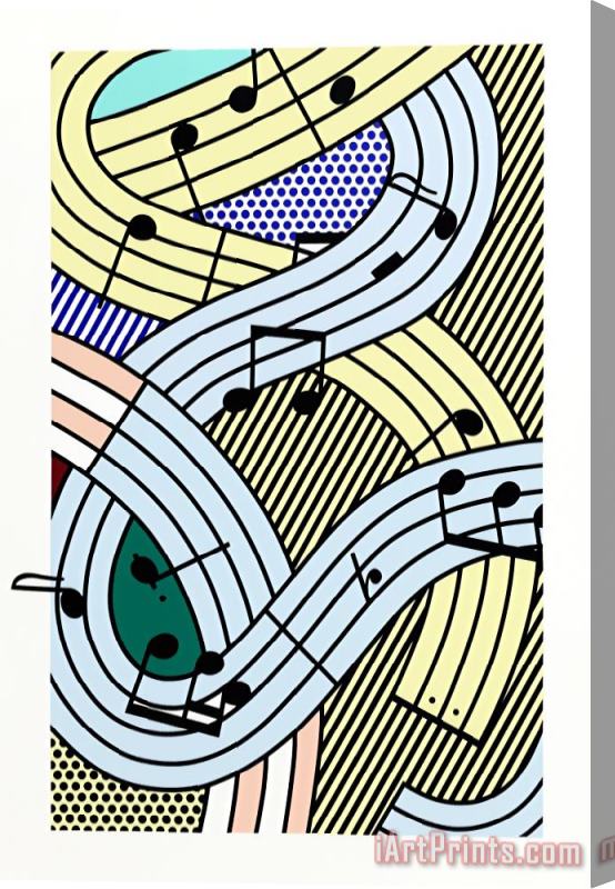 Roy Lichtenstein Musical Notes (composition Iii), 1996 Stretched Canvas Print / Canvas Art