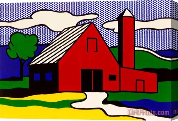 Roy Lichtenstein Red Barn I, 1969 Stretched Canvas Print / Canvas Art