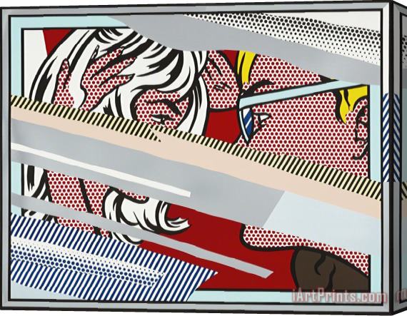 Roy Lichtenstein Reflections on Conversation, From Reflections Series, 1990 Stretched Canvas Print / Canvas Art