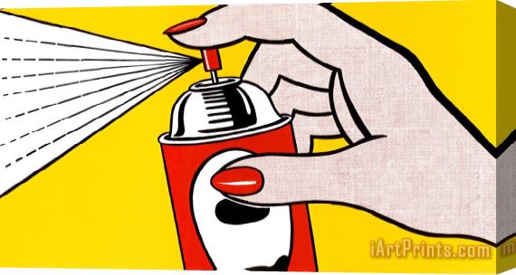 Roy Lichtenstein Spray 1962 Stretched Canvas Painting / Canvas Art
