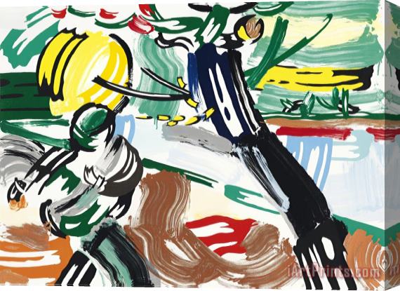 Roy Lichtenstein The Sower (from The Landscapes Series), 1985 Stretched Canvas Print / Canvas Art