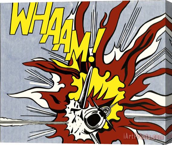 Roy Lichtenstein Whaam Panel 2 of 2 Stretched Canvas Painting / Canvas Art