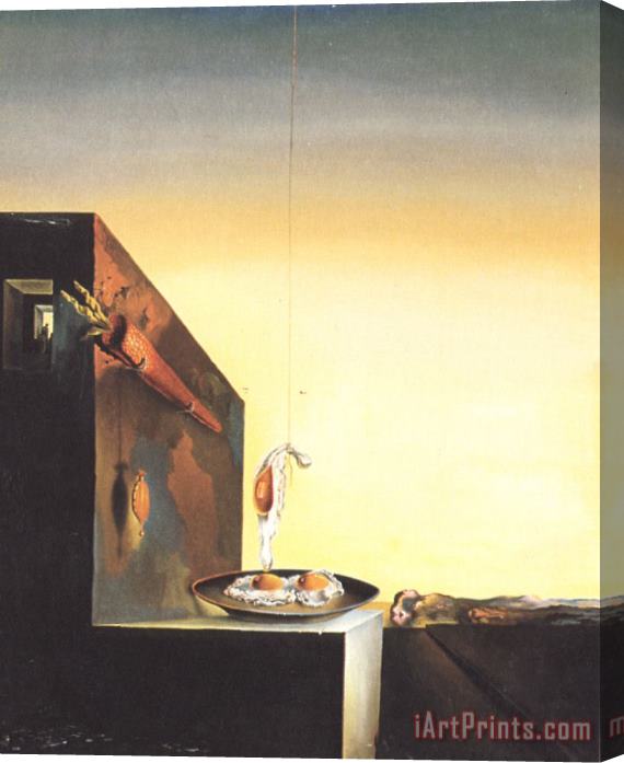 Salvador Dali Eggs on Plate Without The Flat Stretched Canvas Painting / Canvas Art