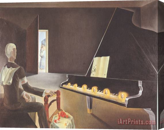 Salvador Dali Partial Hallucination Six Apparitions of Lenin on a Piano 1931 Stretched Canvas Painting / Canvas Art