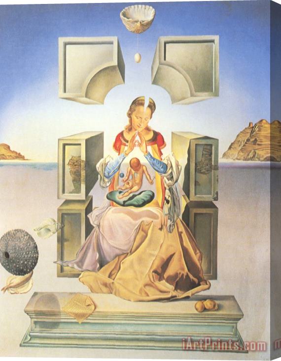 Salvador Dali The First Study for The Madonna of Port Lligat Stretched Canvas Print / Canvas Art