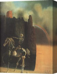 Death And Life Canvas Prints - The Horseman of Death by Salvador Dali