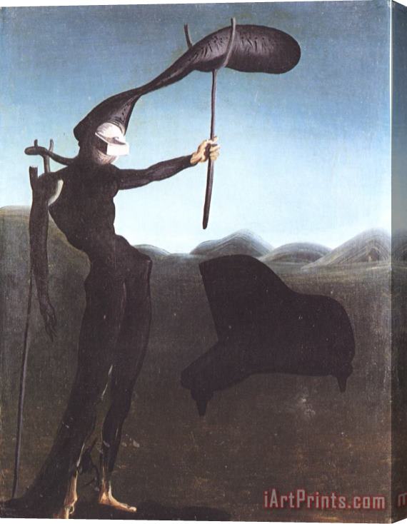 Salvador Dali The Invisible Harp Stretched Canvas Print / Canvas Art