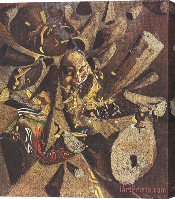 Salvador Dali The Paranoiac Critical Study of Vermeer's Lacemaker 1955 Stretched Canvas Print / Canvas Art
