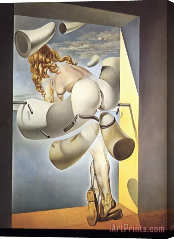 Salvador Dali Young Virgin Auto Sodomized by The Horns of Her Own Chastity Stretched Canvas Painting / Canvas Art