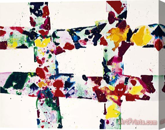 Sam Francis China Nine Puffs, 1974 Stretched Canvas Print / Canvas Art