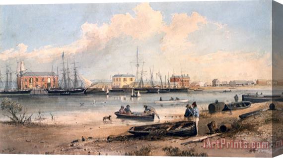Samuel Thomas Gill Port Adelaide Stretched Canvas Print / Canvas Art