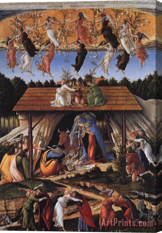 Sandro Botticelli Mystic Nativity Stretched Canvas Print / Canvas Art